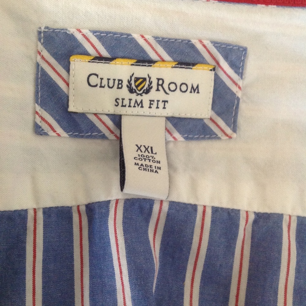 Club Room Slim Fit XXL 🇺🇸 100% Cotton EUC - Picture 4 of 7